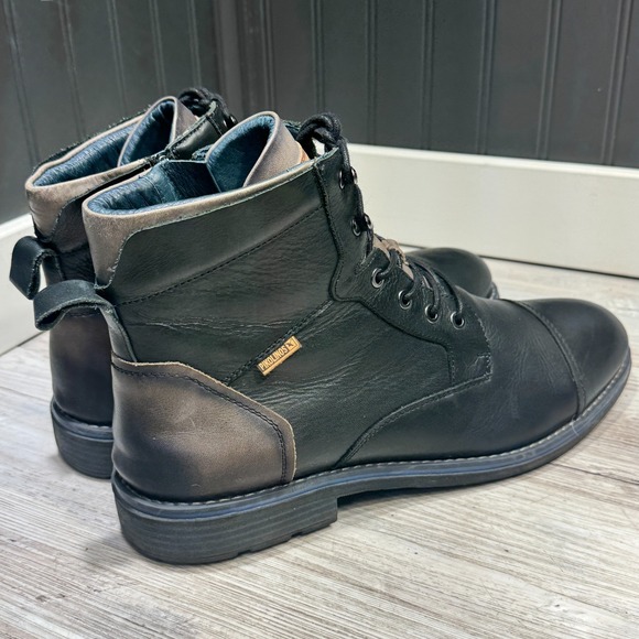 Pikolinos York M2M Black Leather Ankle Boot Men\'s Size 46 US 13
